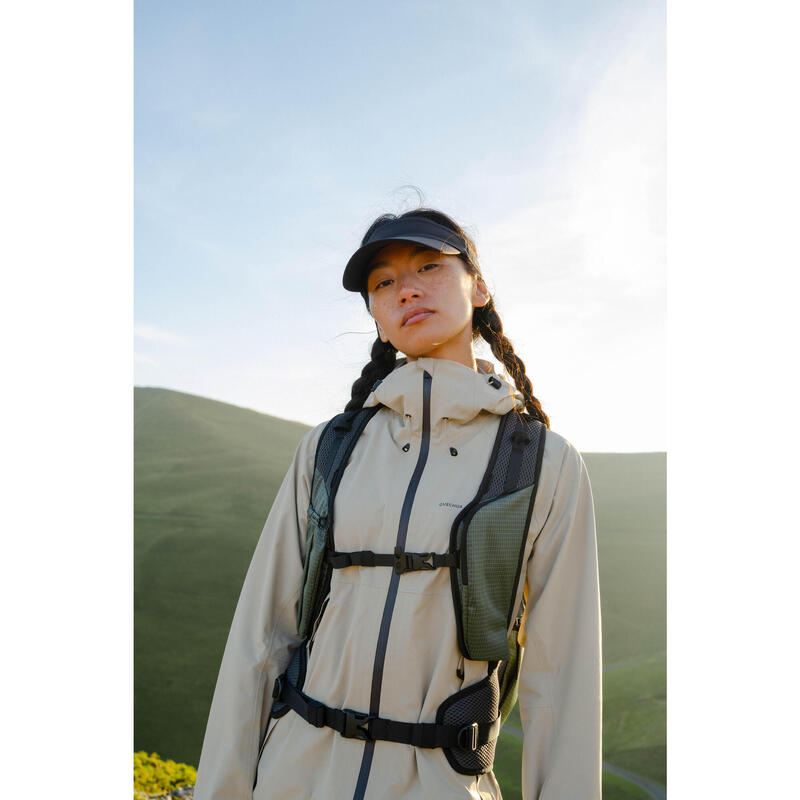 Veste imperméable de randonnée montagne - MH500 beige - Femme
