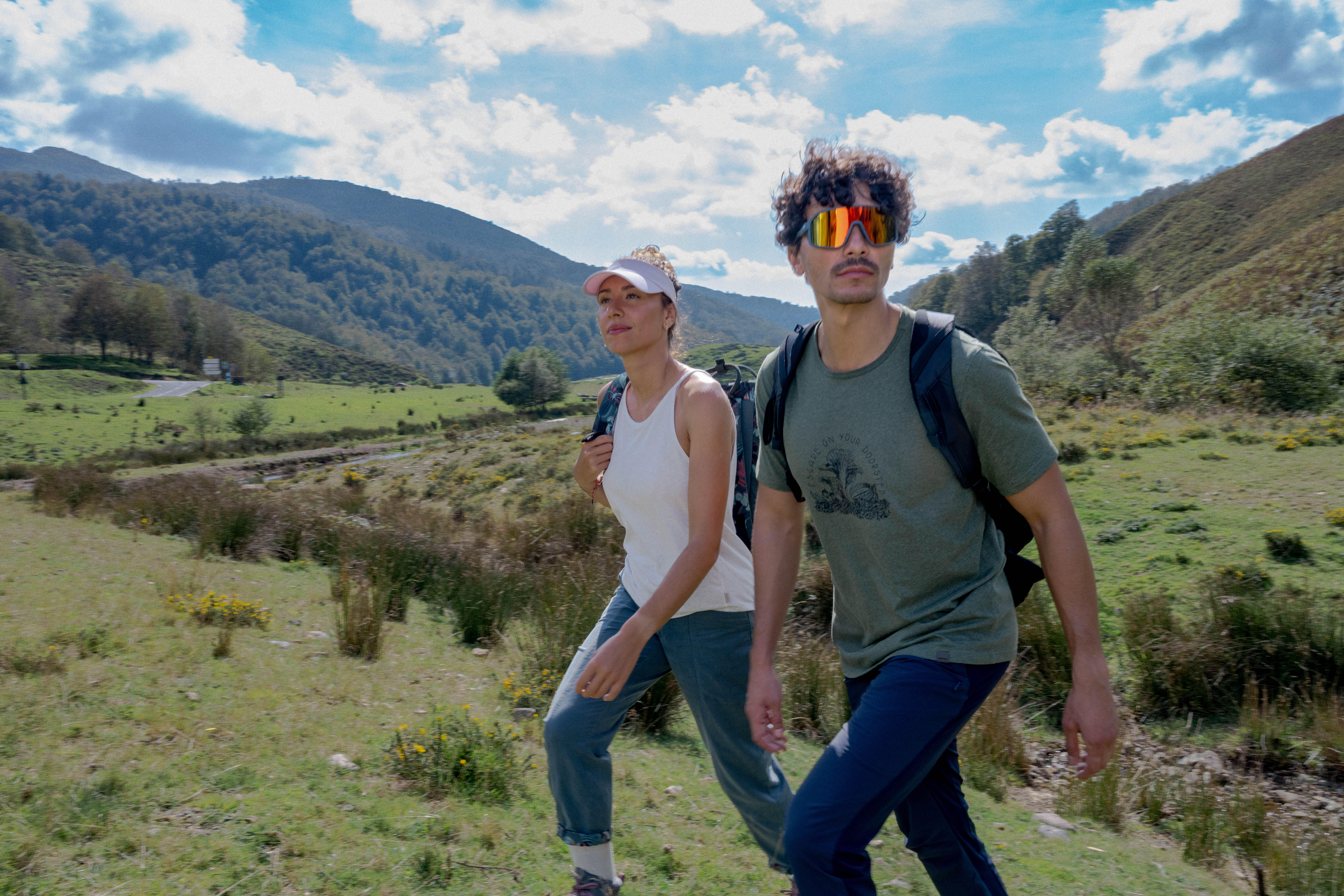 Women’s Linen Hiking Pants, NH 500 - QUECHUA