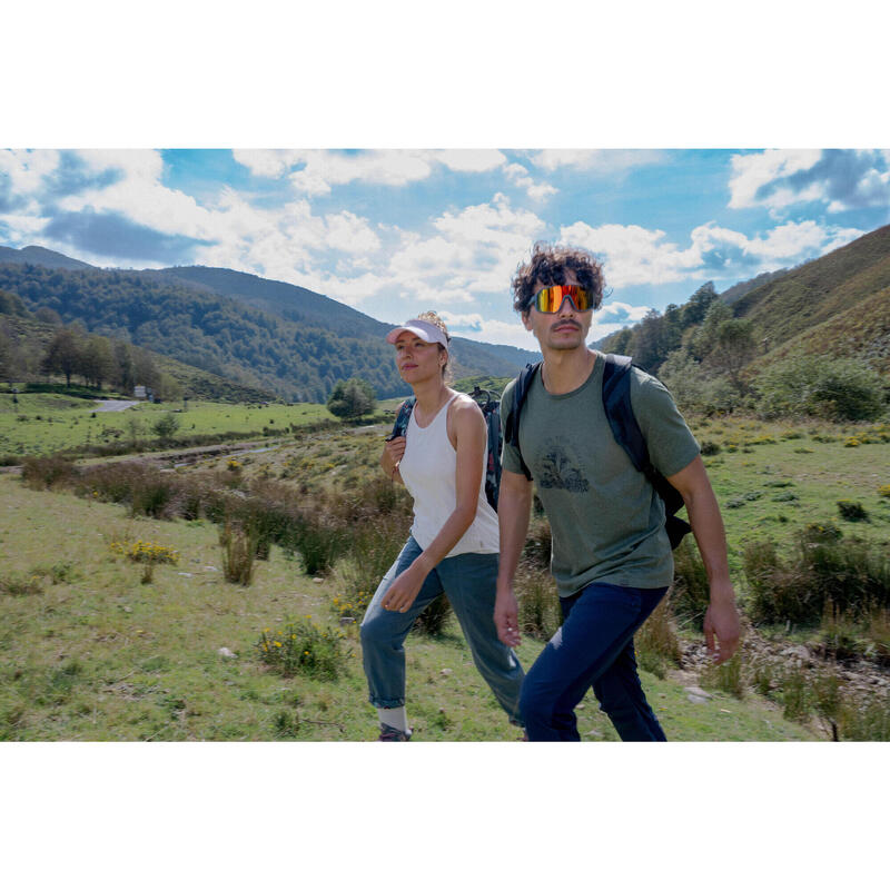 Kadın Outdoor Keten Pantolon - Yeşil - NH500