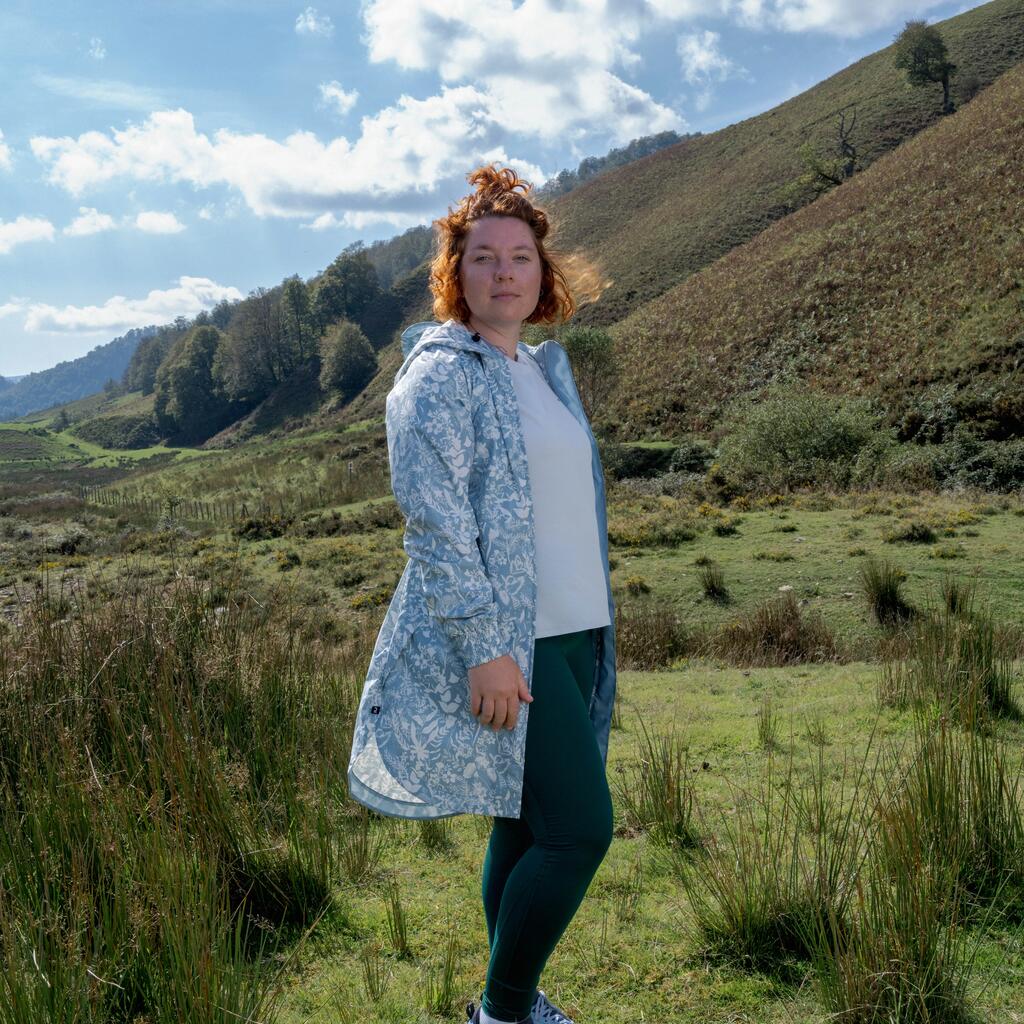 Women's Long Waterproof Hiking Jacket - Raincut Long