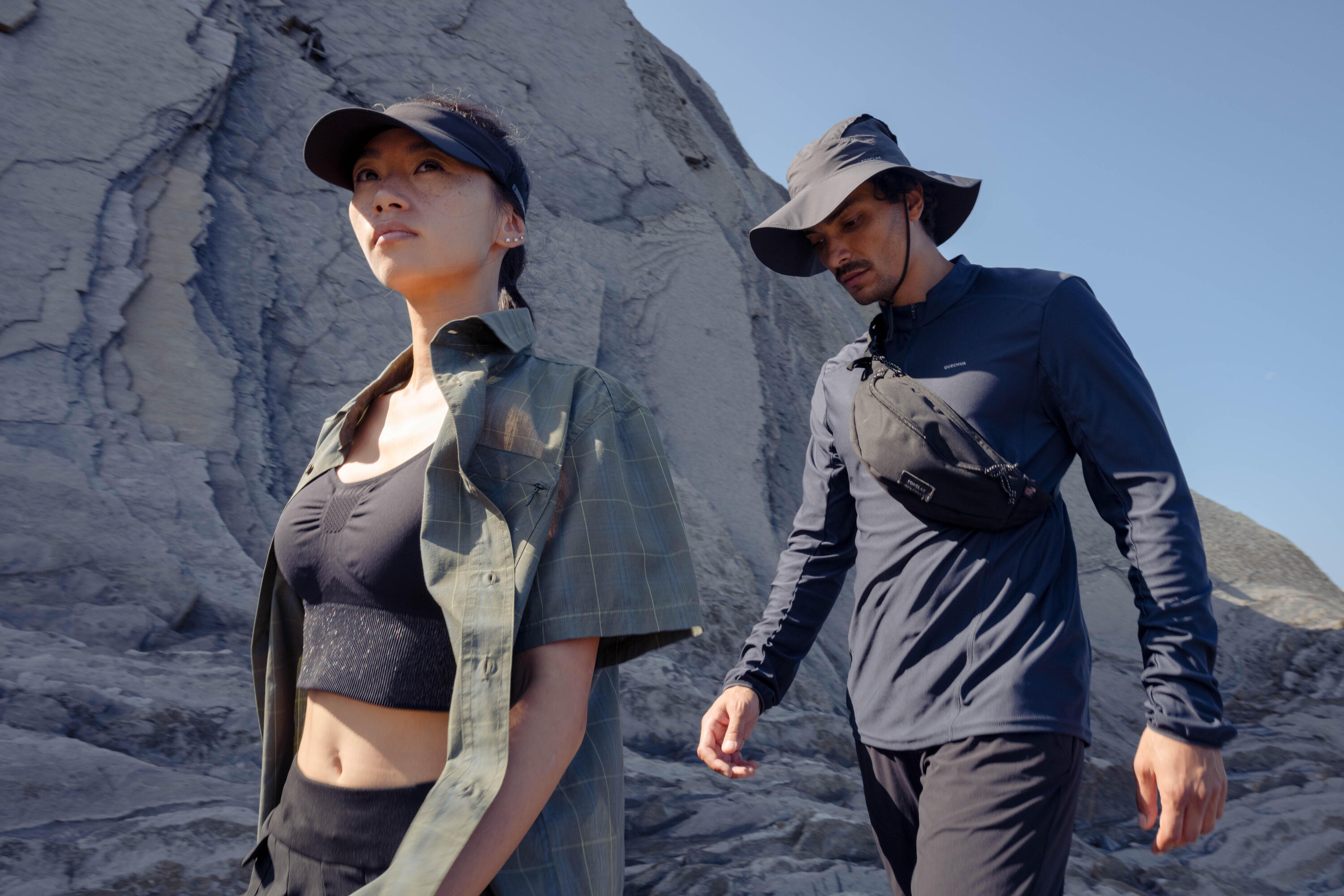 Wandershirt Herren langarm Bergwandern - MH500 7/9