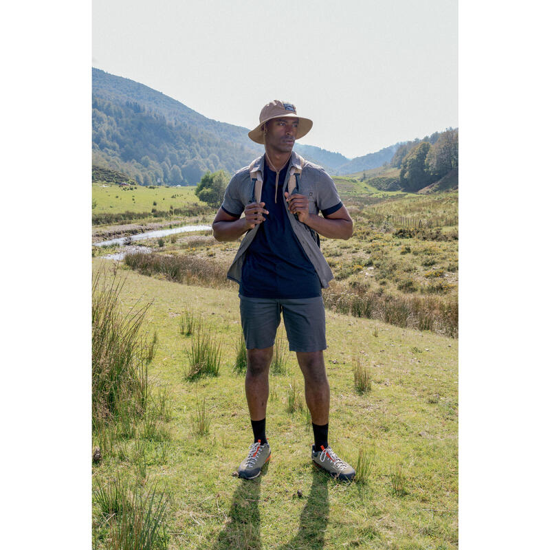 Chapeau de trekking anti-UV - TRAVEL 100 marron