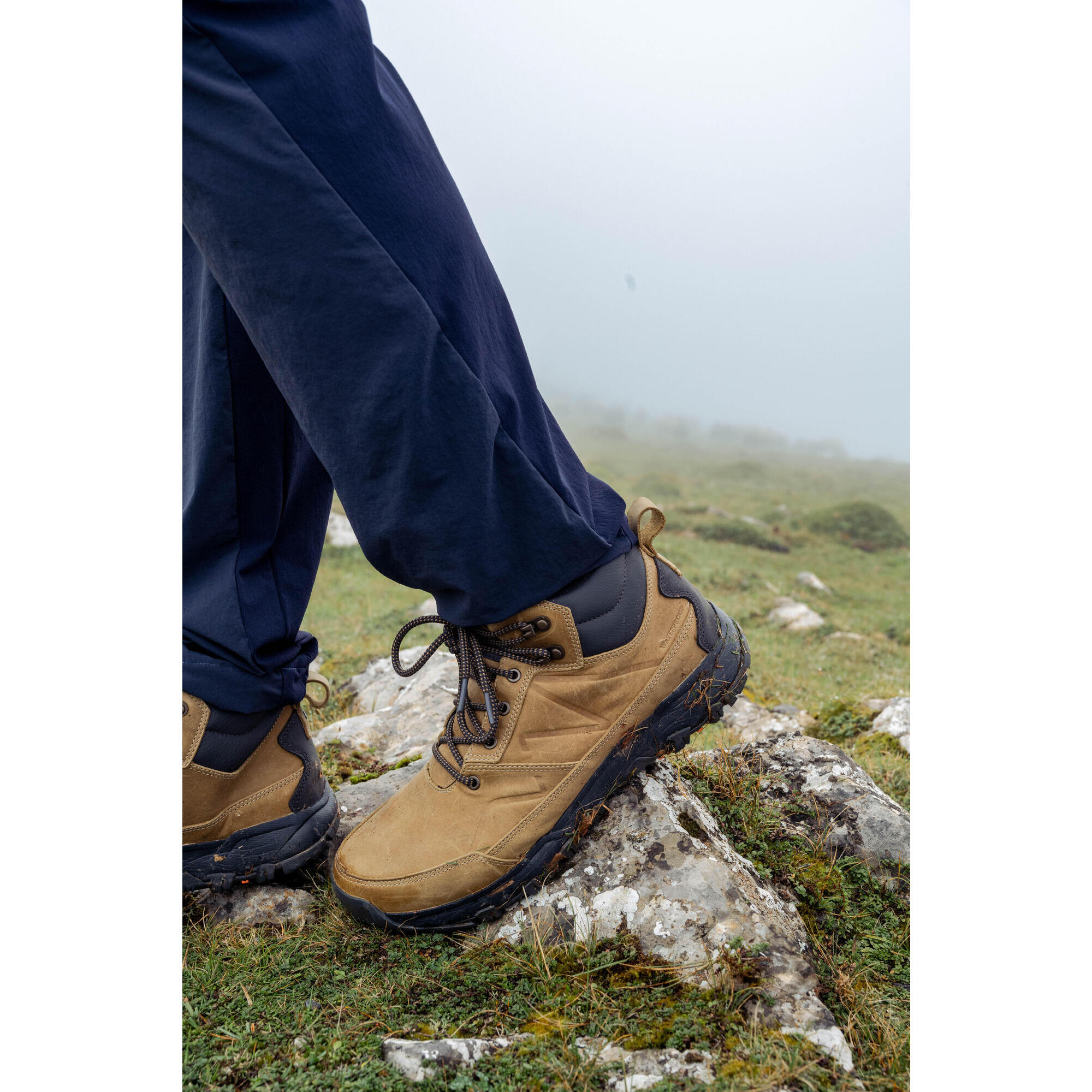 Scarpe da trekking - NH500 MID CUIR WP - (Pelle) Uomo