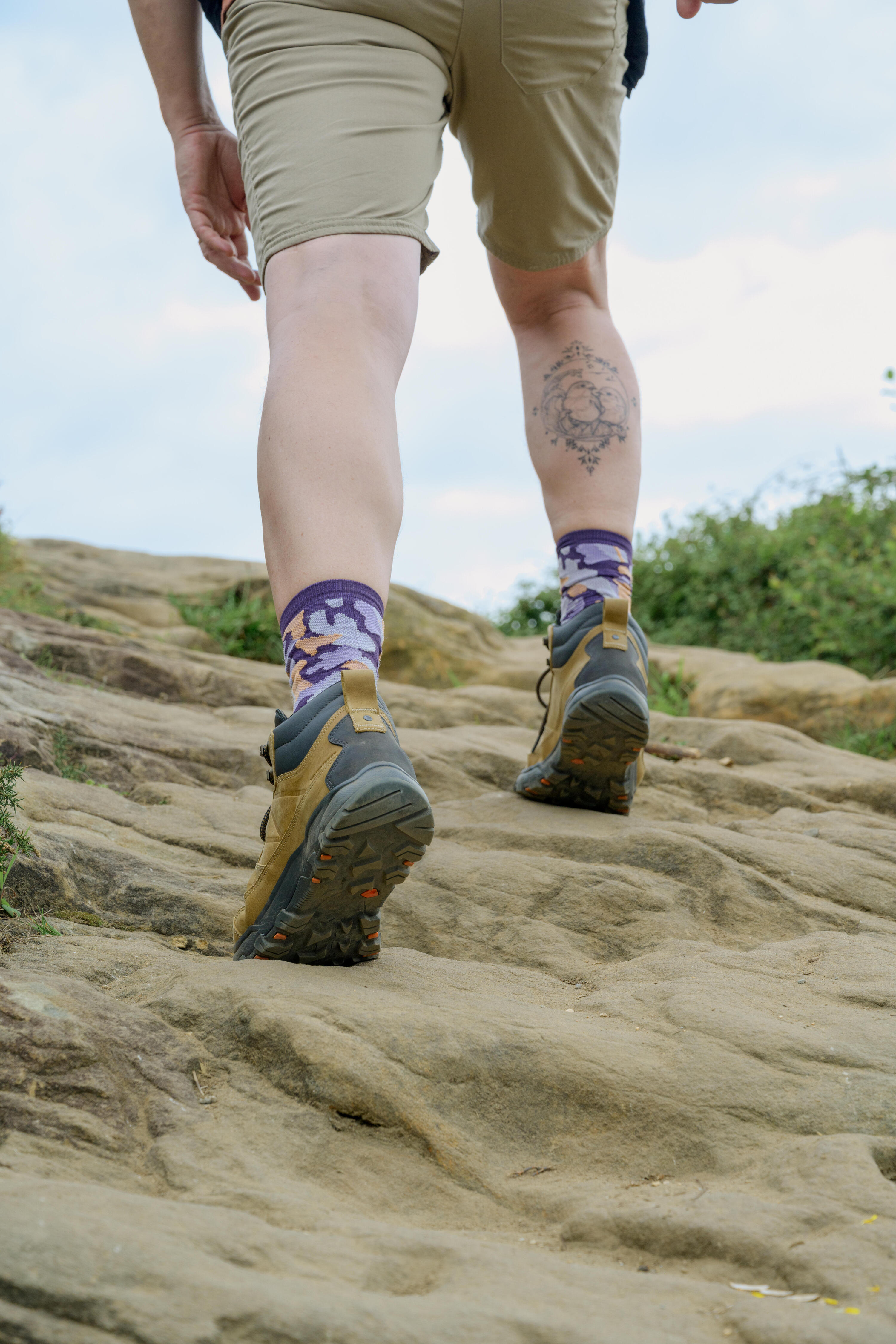 Buty turystyczne męskie Quechua NH500 skóra wodoodporne 10/11