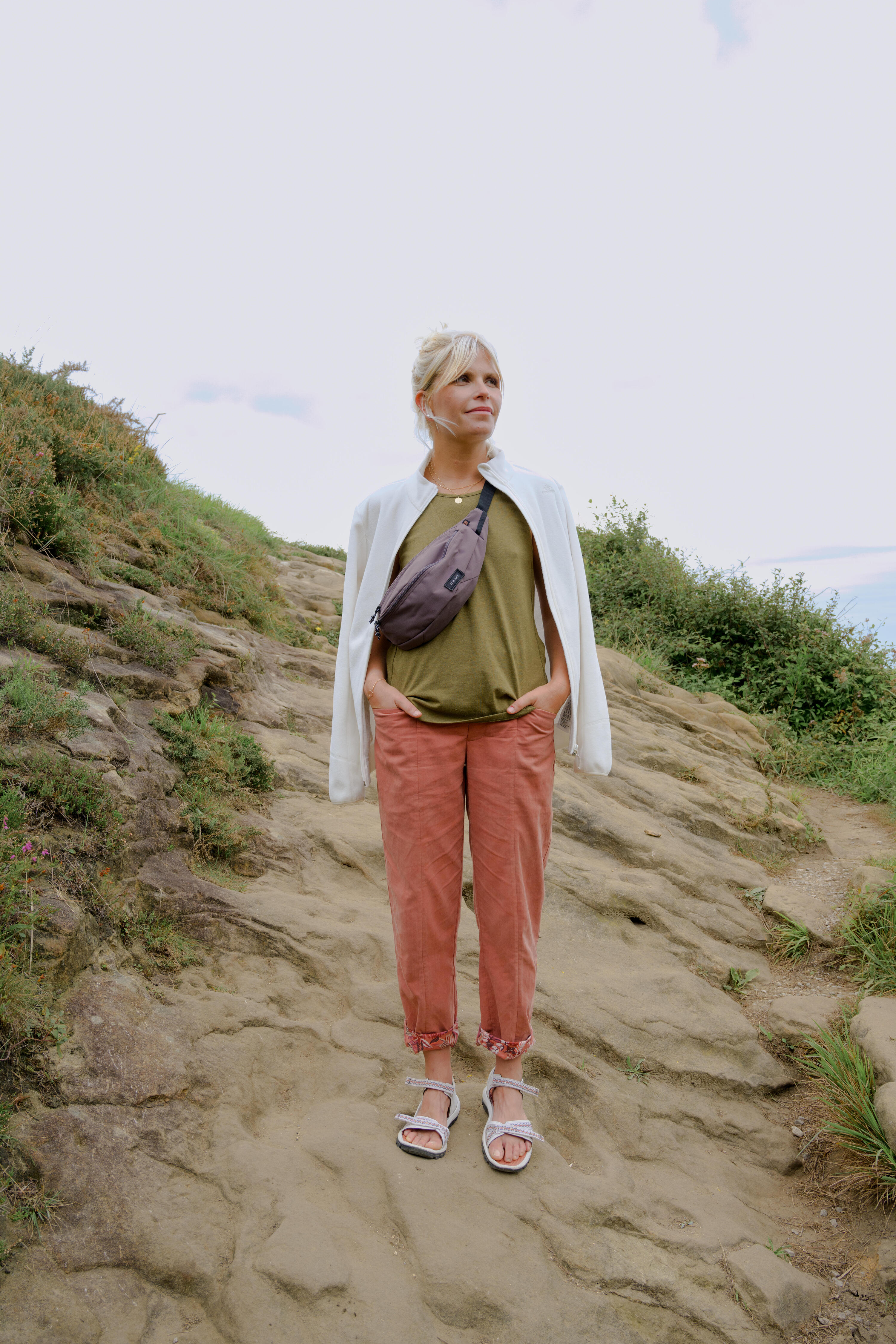 Pantalon en lin de randonnée - NH500 FEMME 8/9