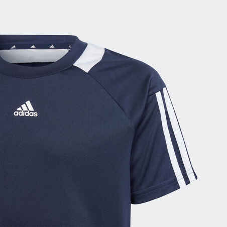 Vaikiški futbolo marškinėliai „Sereno“, tamsiai mėlyni