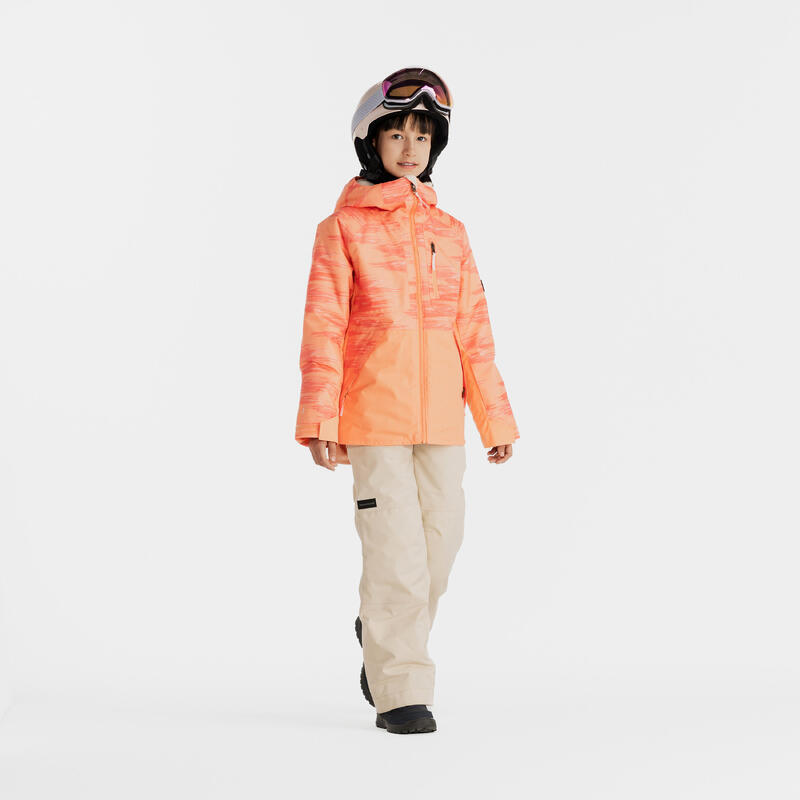 KIDS’ SNOWBOARD JACKET SNB 500 - Coral