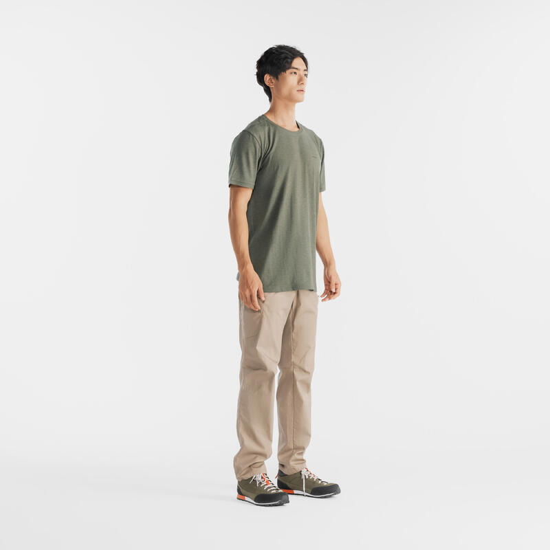 MEN T-shirt NH500 FRESH KHAKI