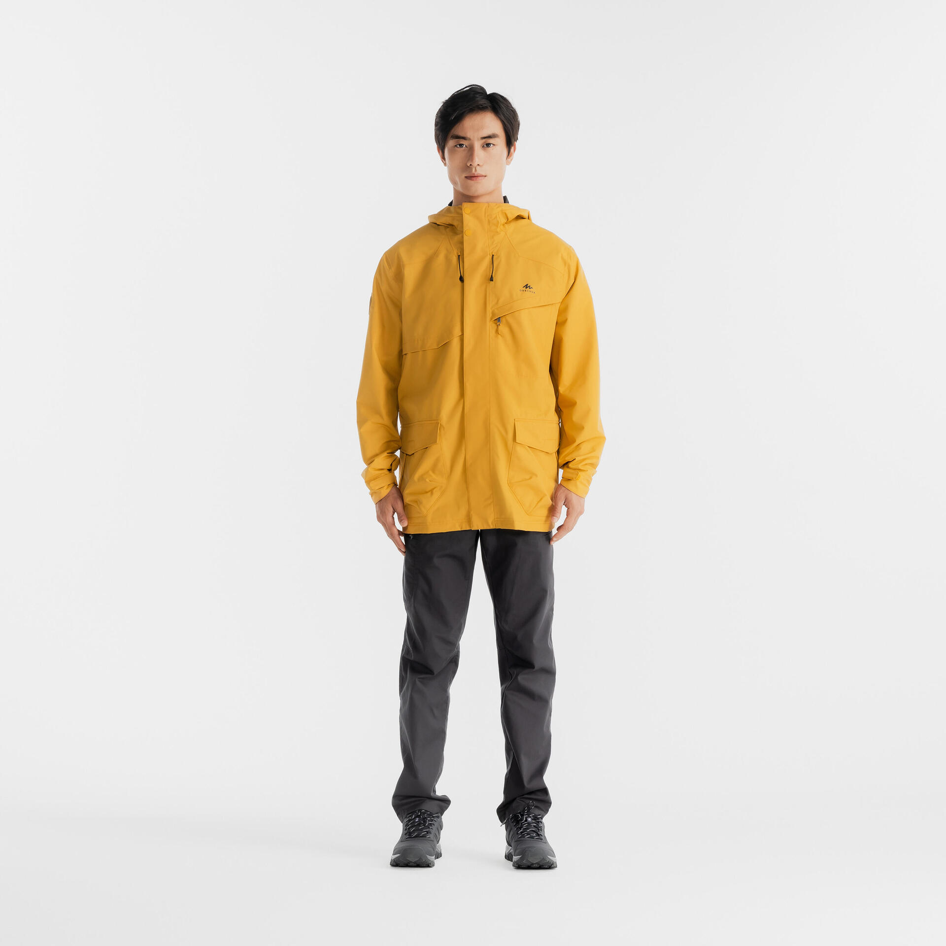 Indiamart Waterproof Safety Jackets Rain Coat Yellow Parka Men