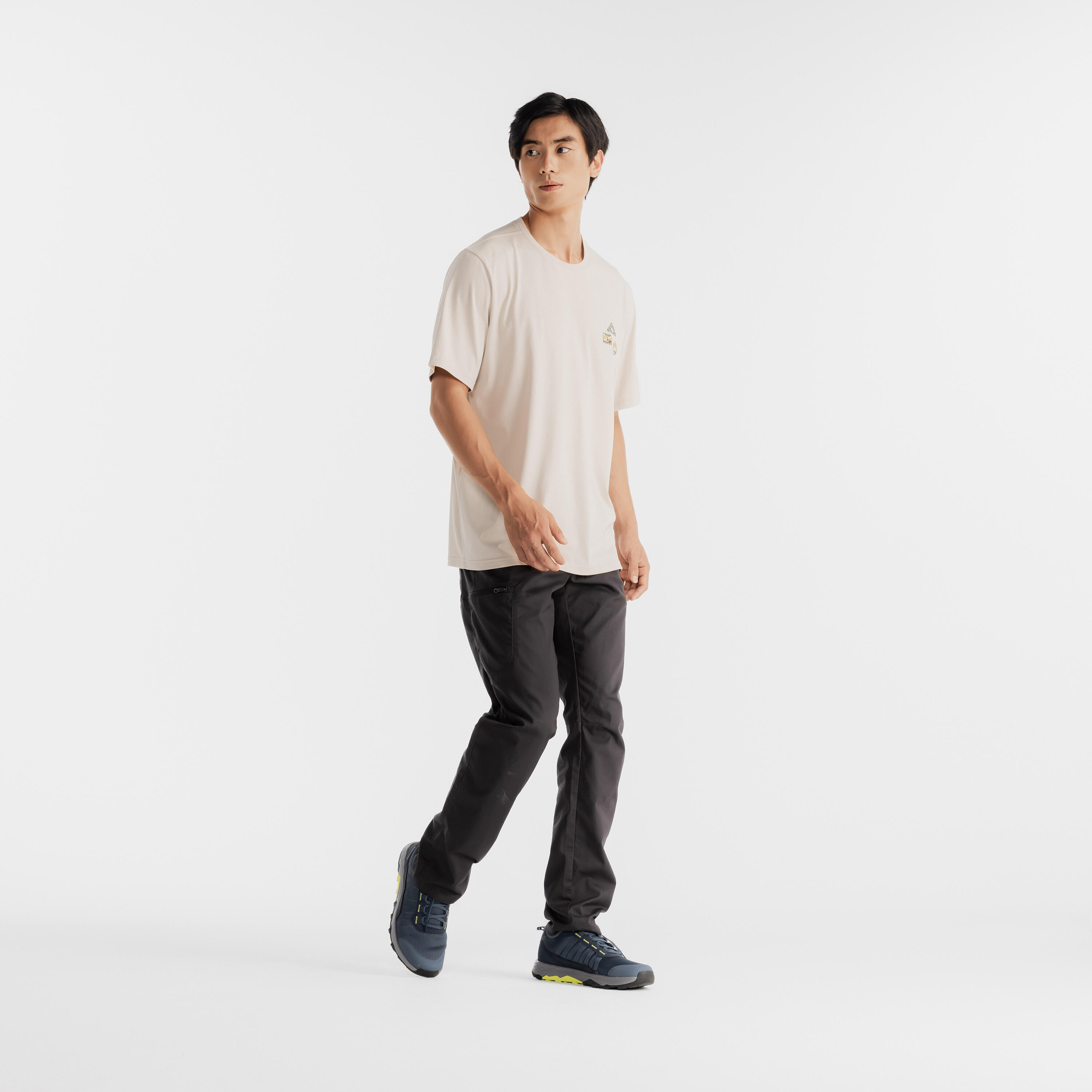 Men's NH500 Regular Hiking Trousers - Dark Grey