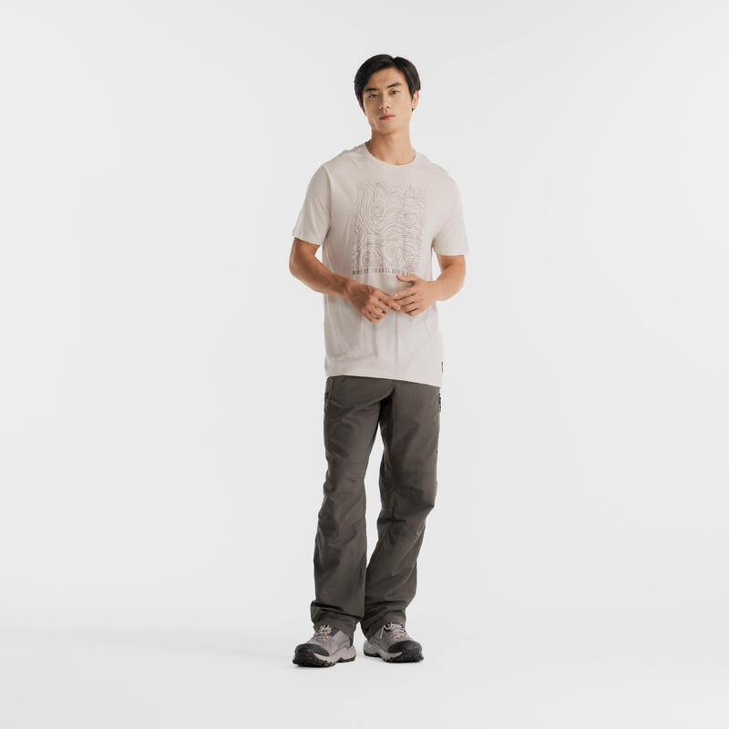 Men's Trousers Trek 100-AF Khaki