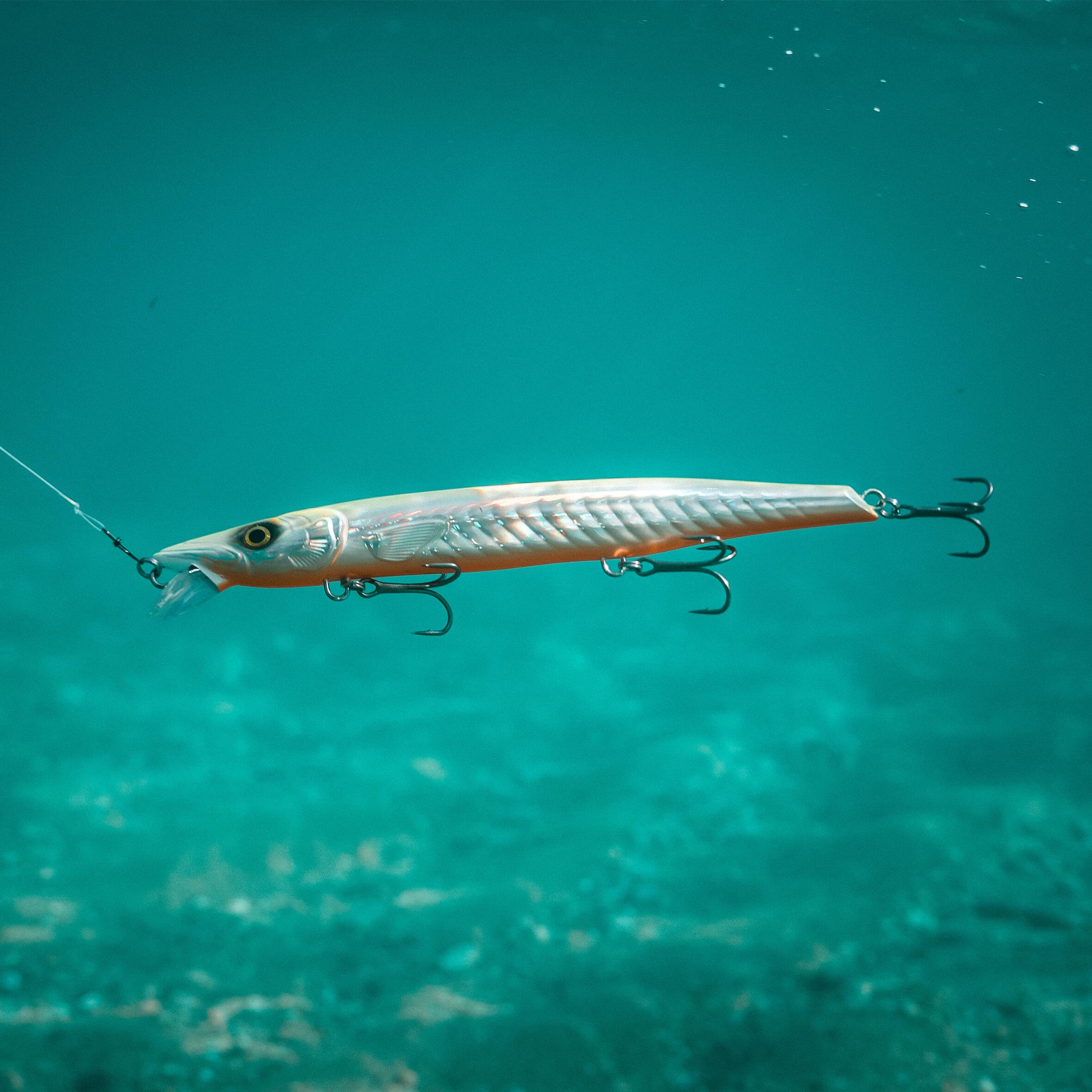 Jerkbait Jerkuda 170SP Spinnfischen im Meer neonweiss  10/15