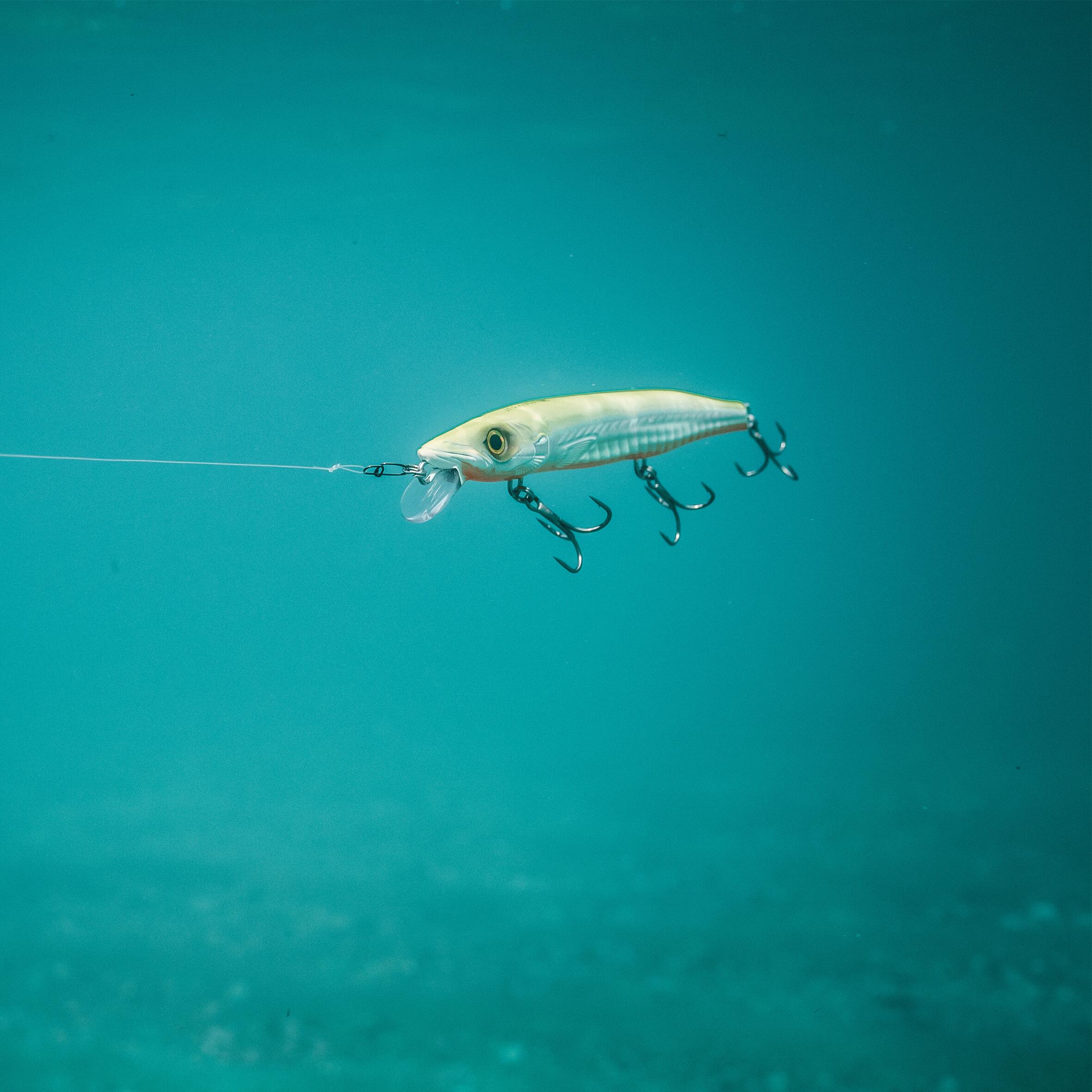 Jerkbait Pesca Mar Señuelo Jerkuda 170SP Blanco Fluorescente 8/10
