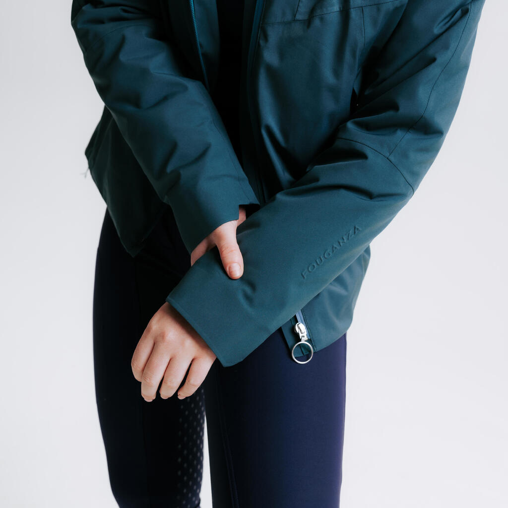 Sieviešu siltā jātnieku jaka “900”, zaļa
