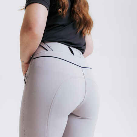 Women's Horse Riding Ultra-Lightweight Jodhpurs - Grey