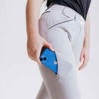Women's Horse Riding Ultra-Lightweight Jodhpurs - Grey