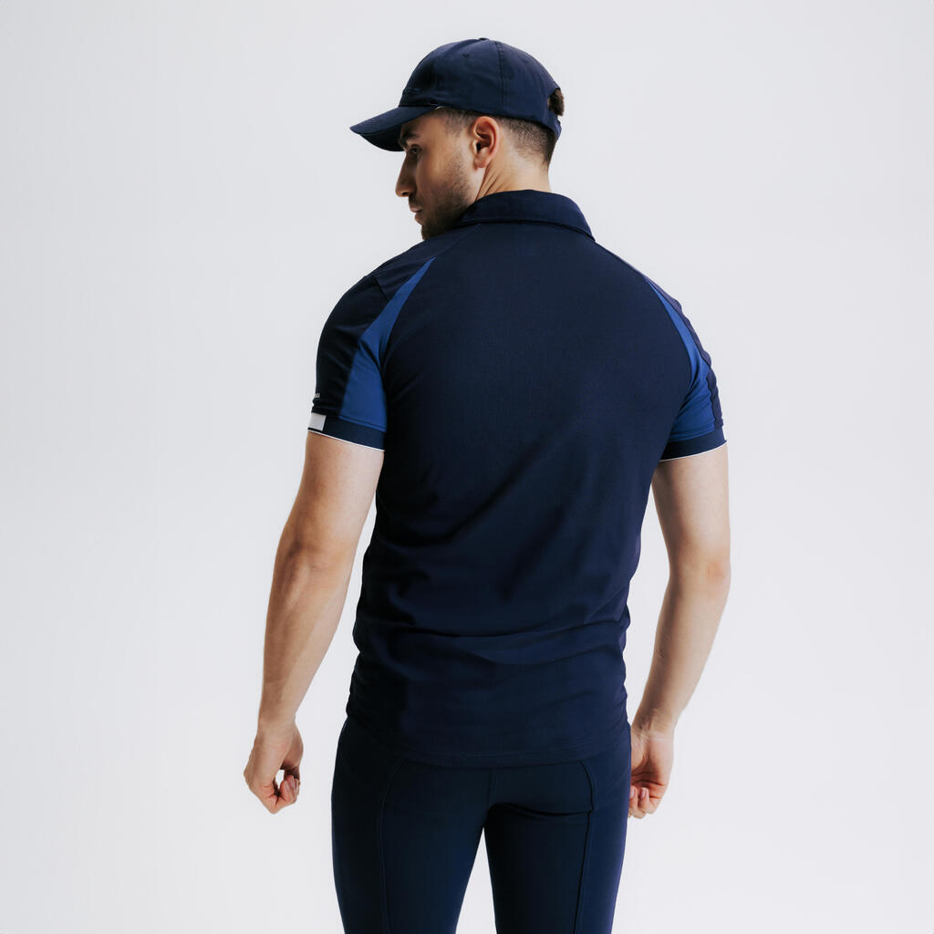 Reit-Poloshirt Herren weiß