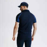 Men's Horse Riding Polo Shirt - Blue