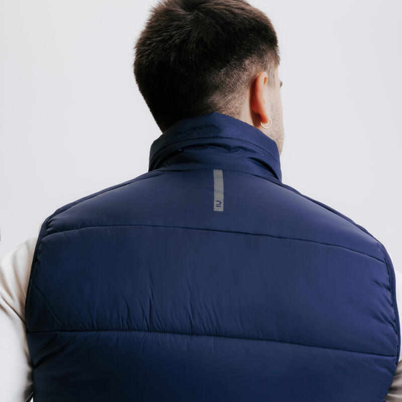 Bodywarmer voor paardrijden heren 500 marineblauw