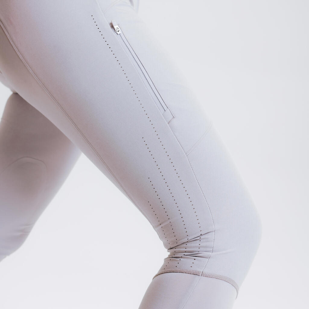 Women's Horse Riding Ultra-Lightweight Jodhpurs - Grey