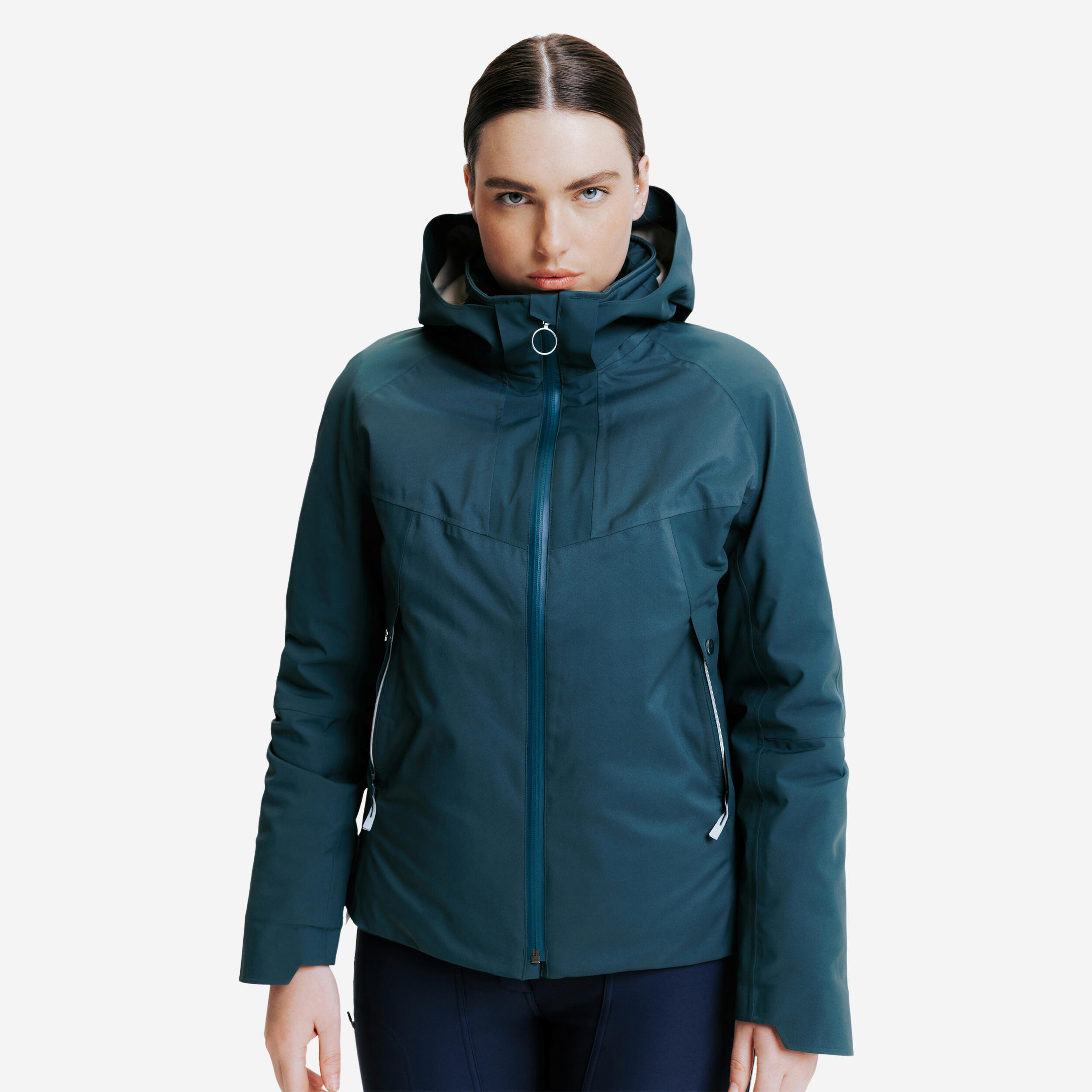 Fouganza - Veste Équitation Chaude Femme - 900 Verte - Veste - Sport Equestre - Bleu-noir-vert - 40m - Decathlon