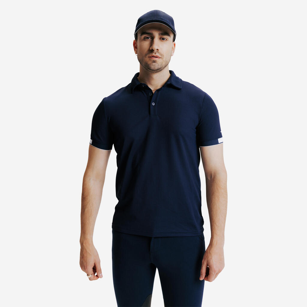 Polo équitation Homme Blue