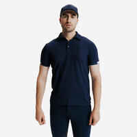 Polo de golf de manga corta caqui para hombre MW500 - Decathlon