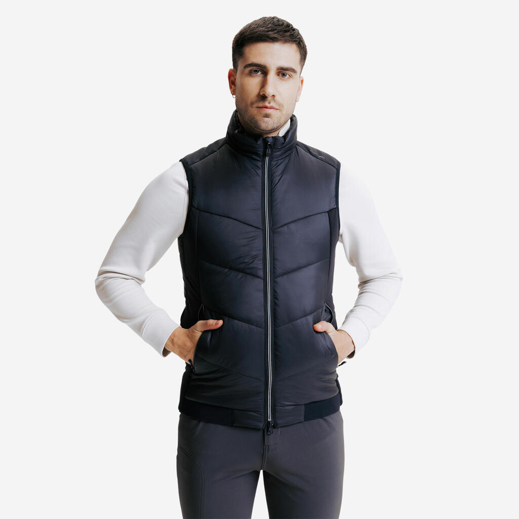 Men's Horse Riding Sleeveless Gilet 500 - Black