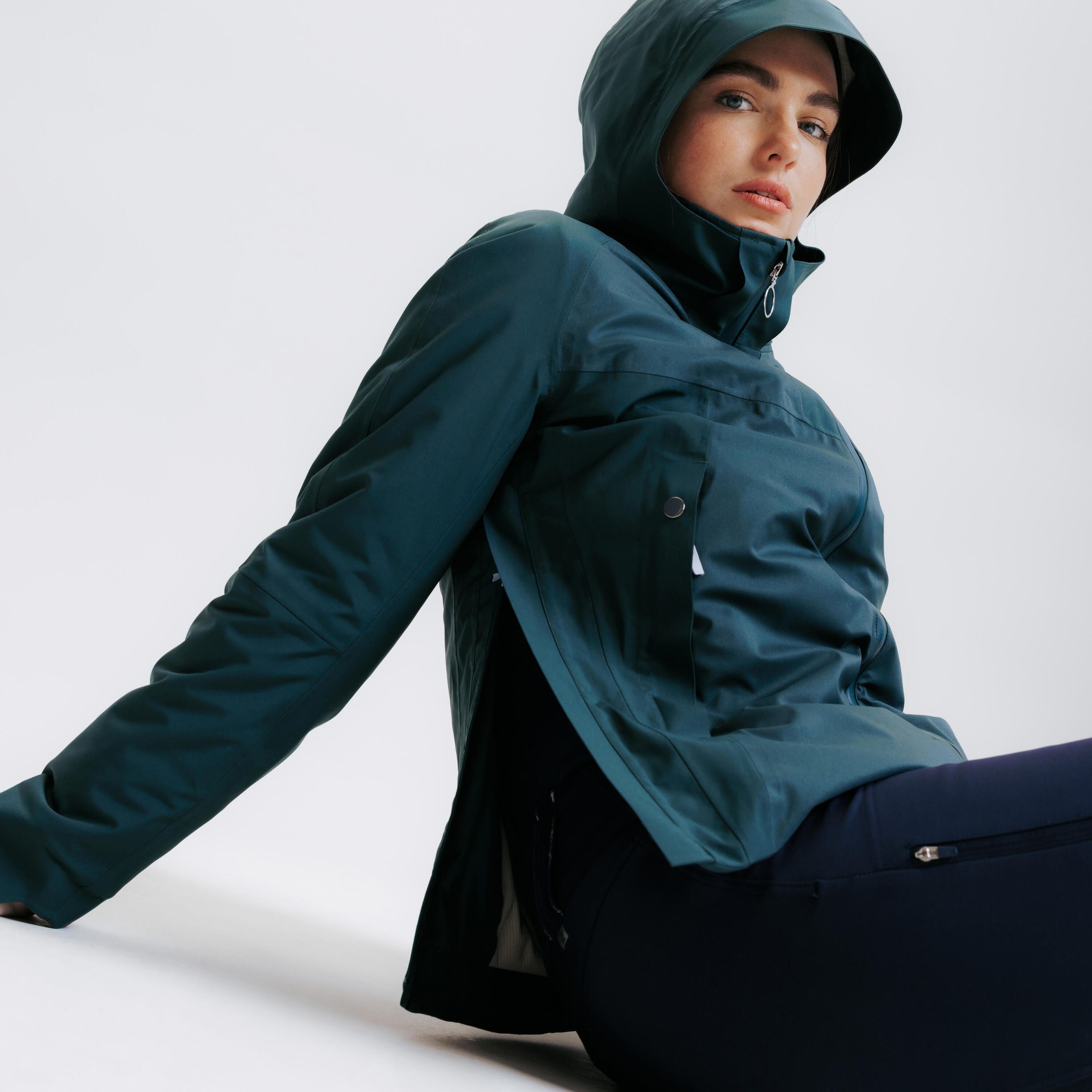 Cappotto Donna Impermeabile Cappotto Donna Lungo Impermeabile Rydale - Giacca Equitazione, Con Cappuccio, Per Tutte Le Stagioni Rydale Cappotto Con Cappuccio - Foto 4