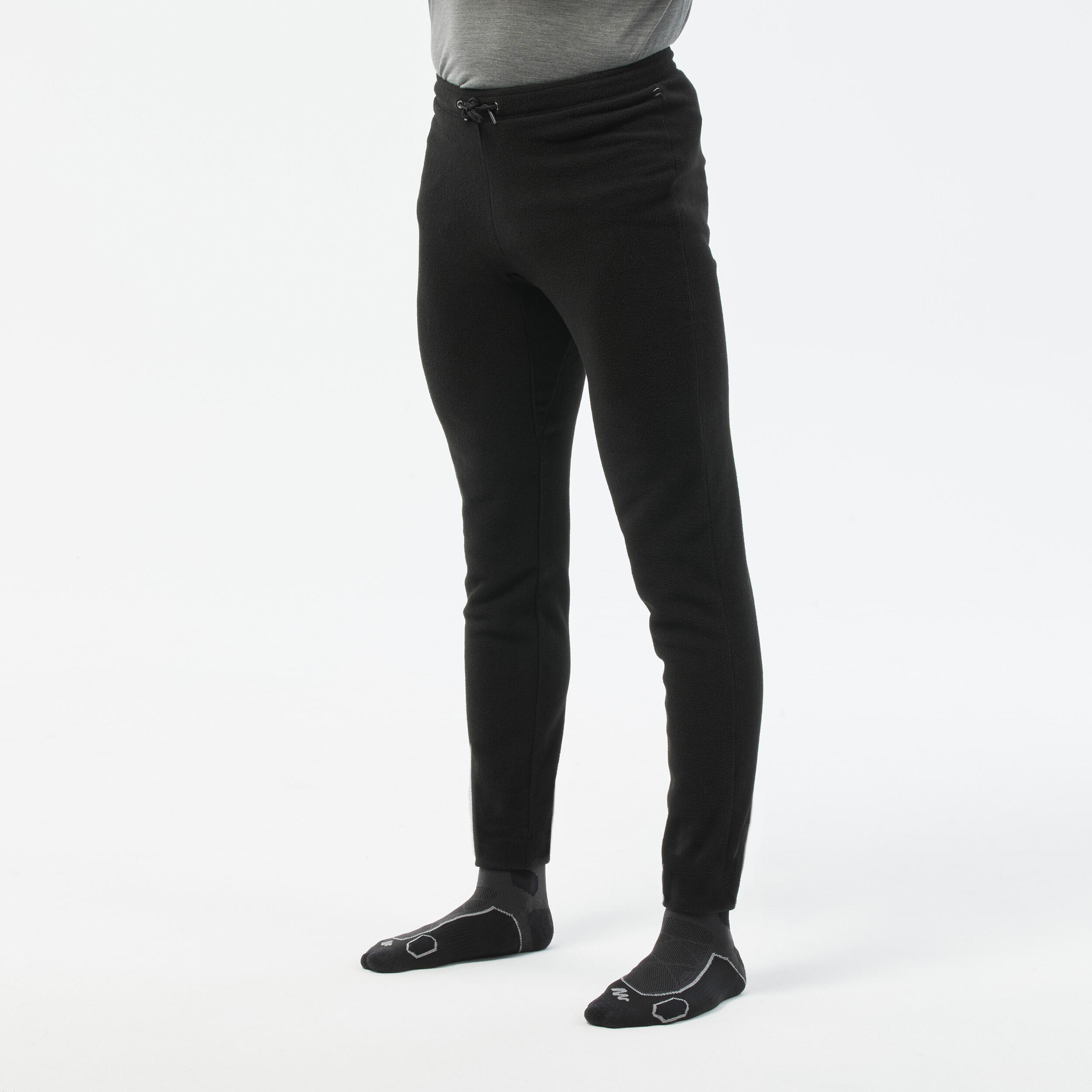 Quechua - Collant Polaire De Randonnée- Mh100 Hood - Homme - Legging - Randonnees Et Trekking Homme - Noir - 56 3xl - Decathlon