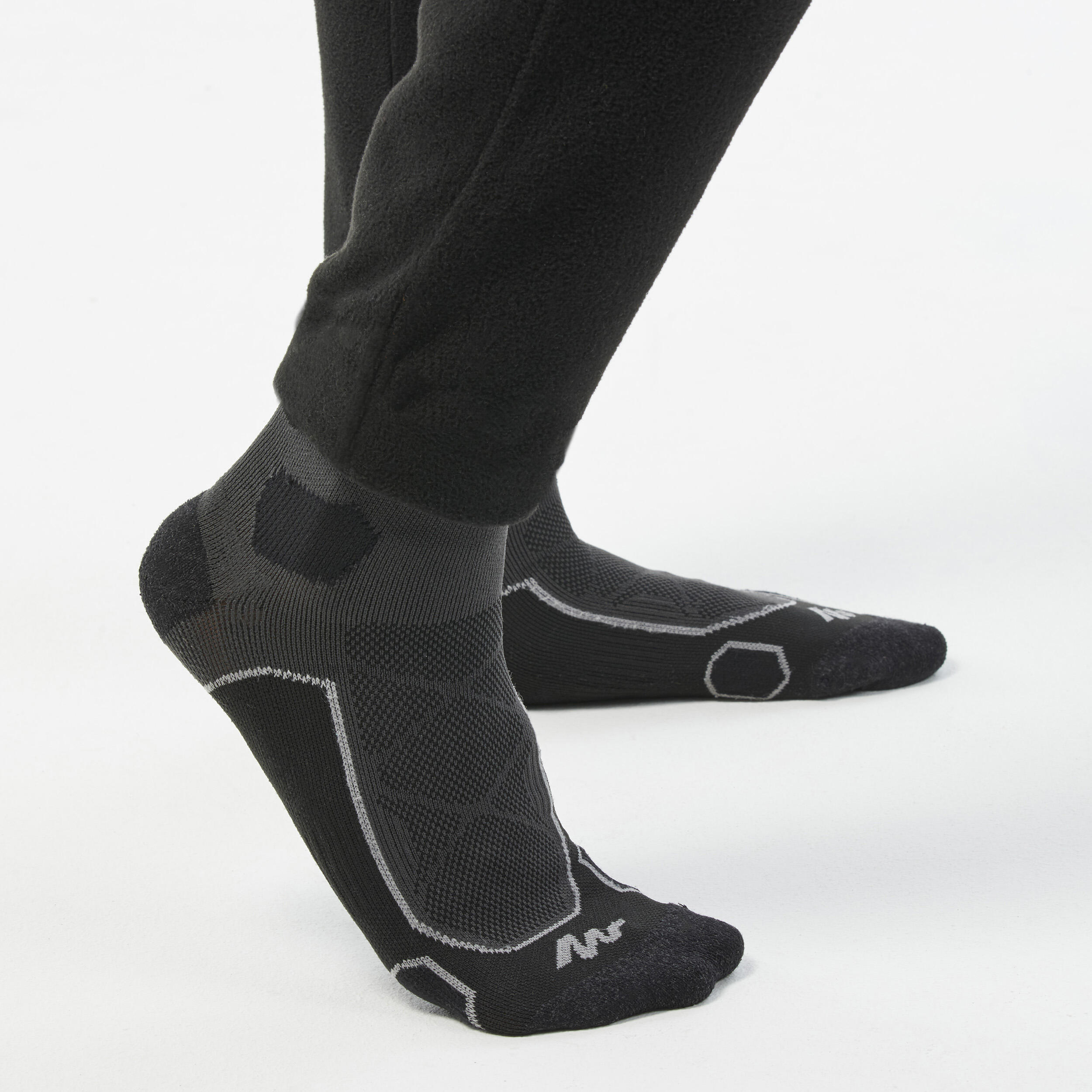 Calzamaglia trekking uomo MH100 nera 3/6