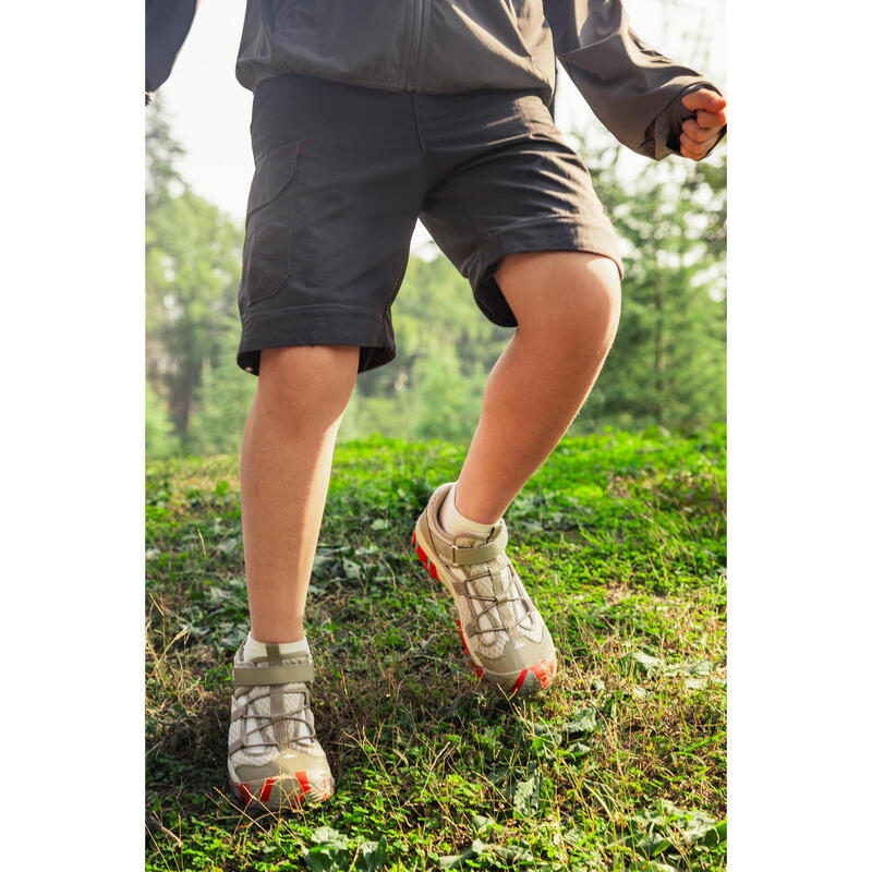 青少年登山健行涼鞋 MH150 Desert－米色