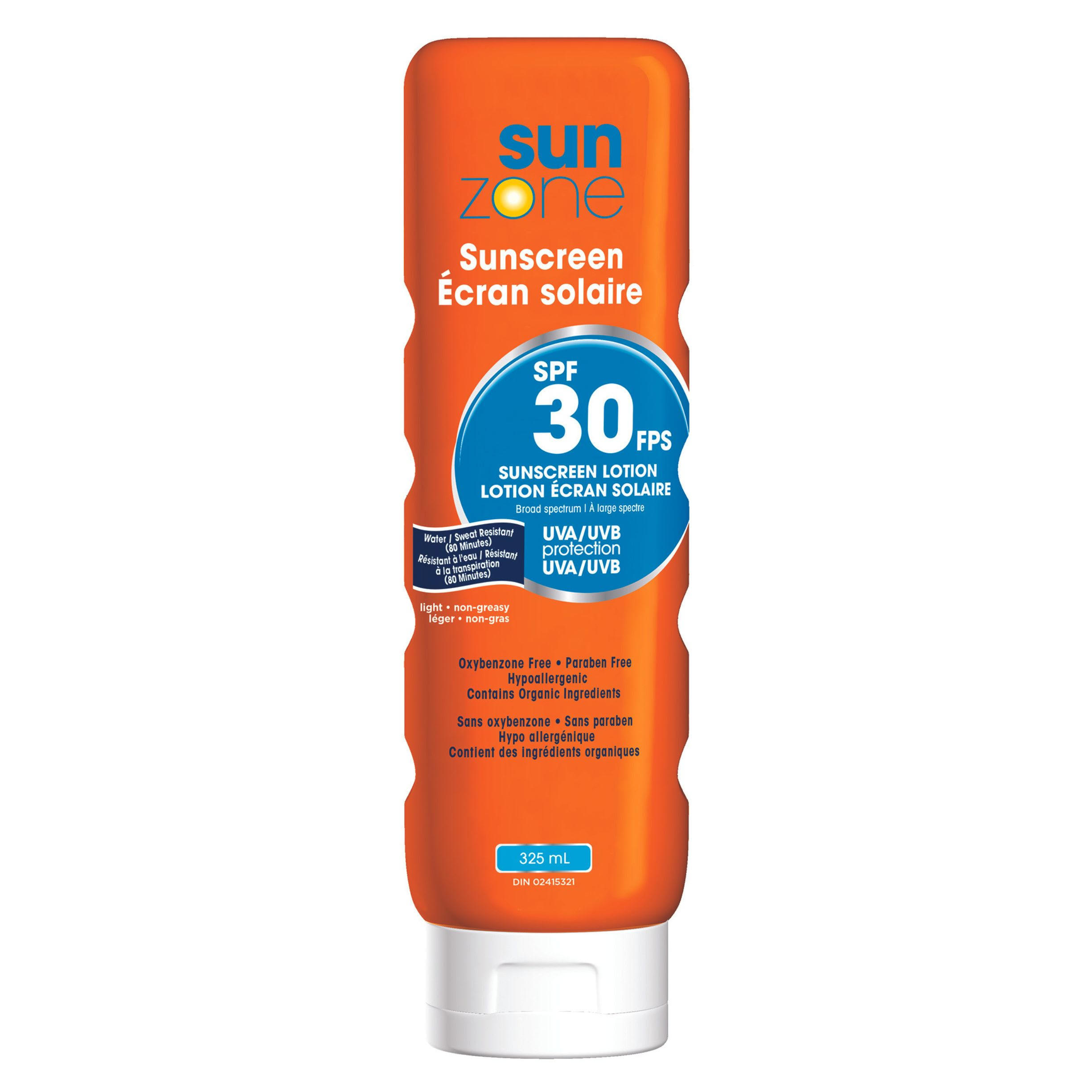 Crème solaire – FPS 30 325 ml - SUNZONE
