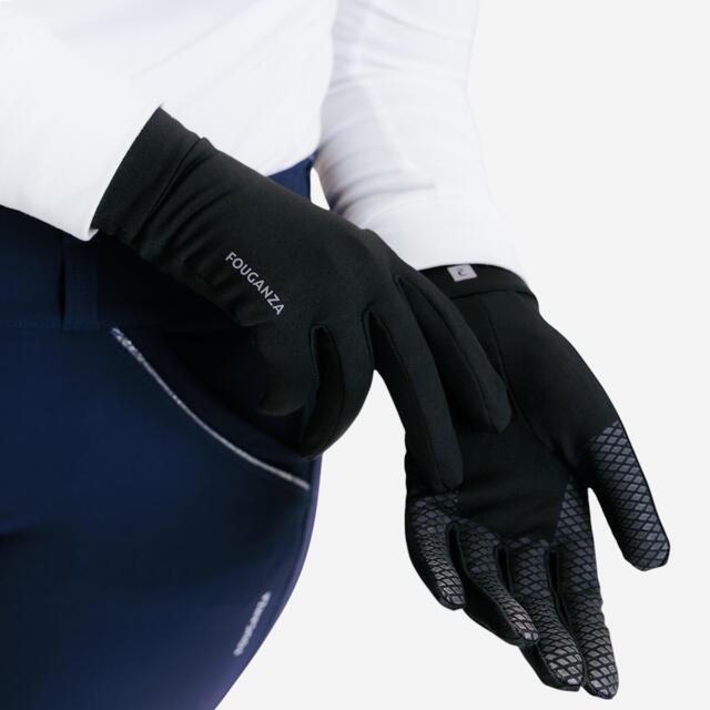 FOUGANZA GUANTES EQUITACIÓN 100 ADULTO