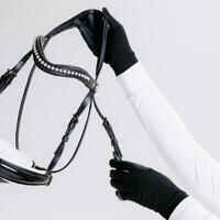 Adult Horse Riding Gloves 100 - Black