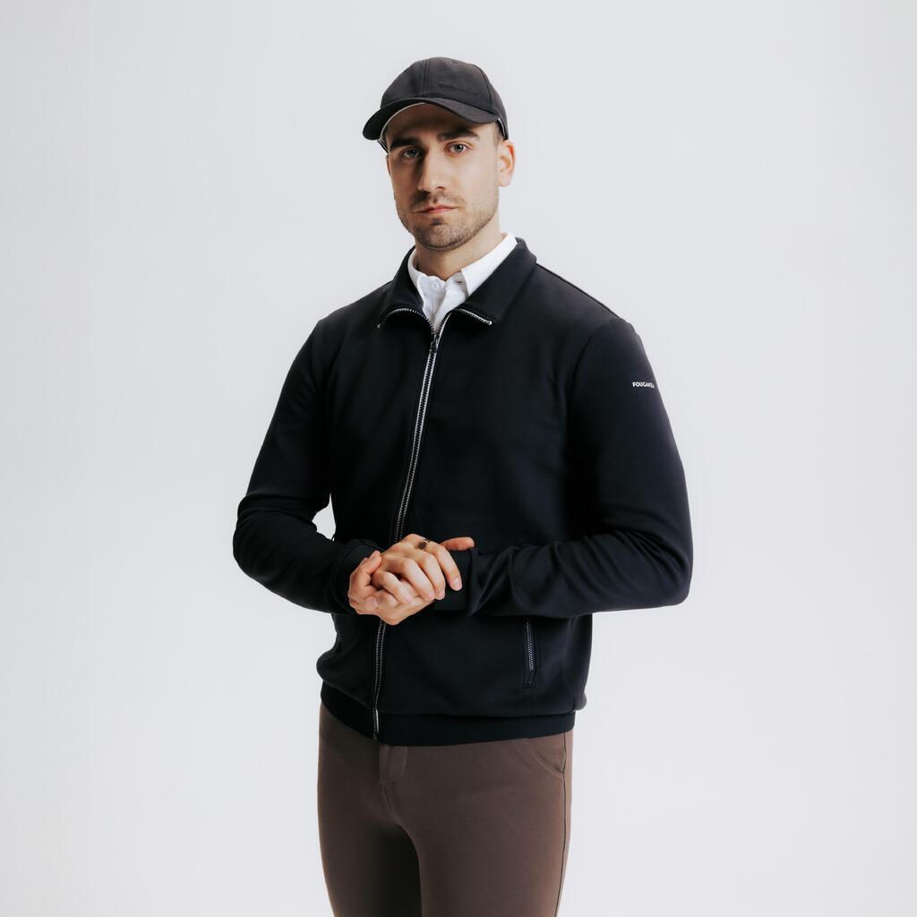 Vīriešu sportiska stila džemperis “500”, melns