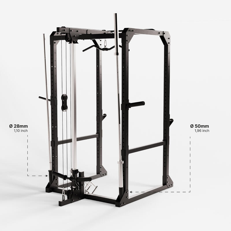 Gabbia bodybuilding POWER RACK 900