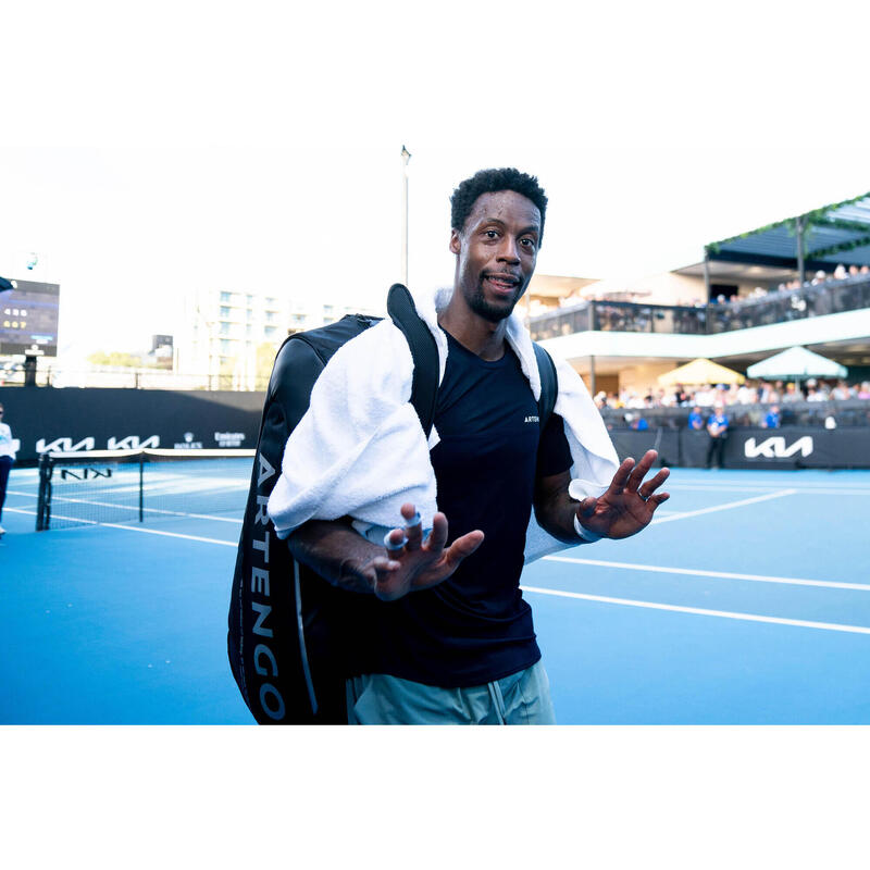 Erkek Kısa Kollu Tenis Tişörtü - Lacivert - Dry - Gaël Monfils