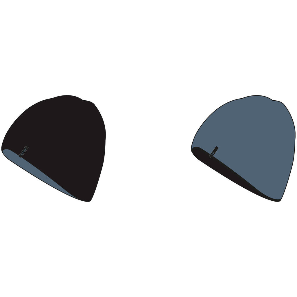 KIDS’ SKI HAT - REVERSE BLACK AND BLUE