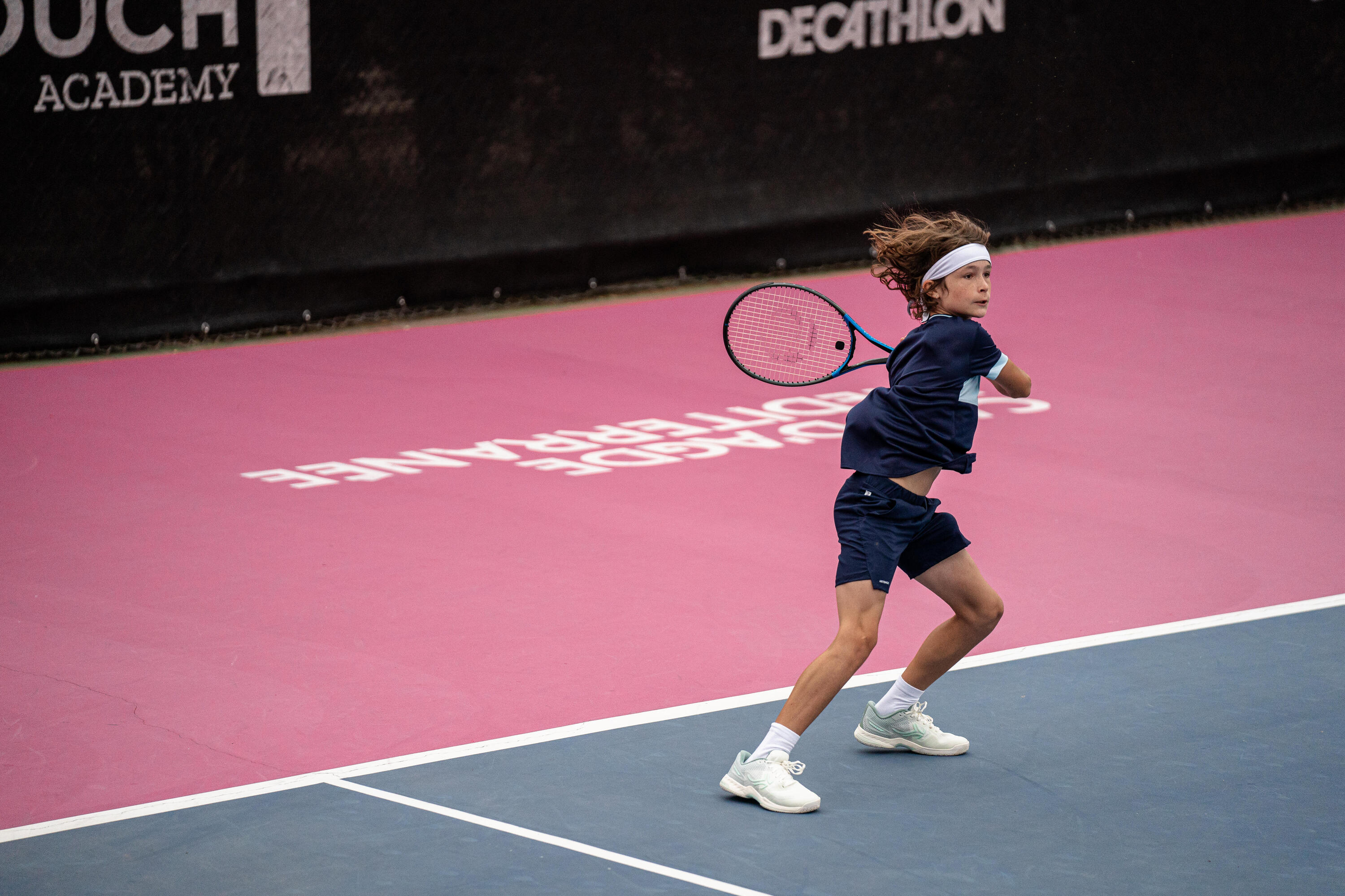 Short de tennis Junior -TSH dry marine 6/6
