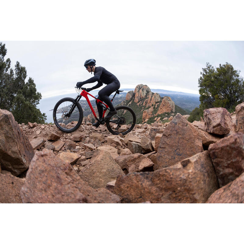 Bicicletă MTB cu suspensie integrală XC cadru carbon RACE 940 S, Roșu