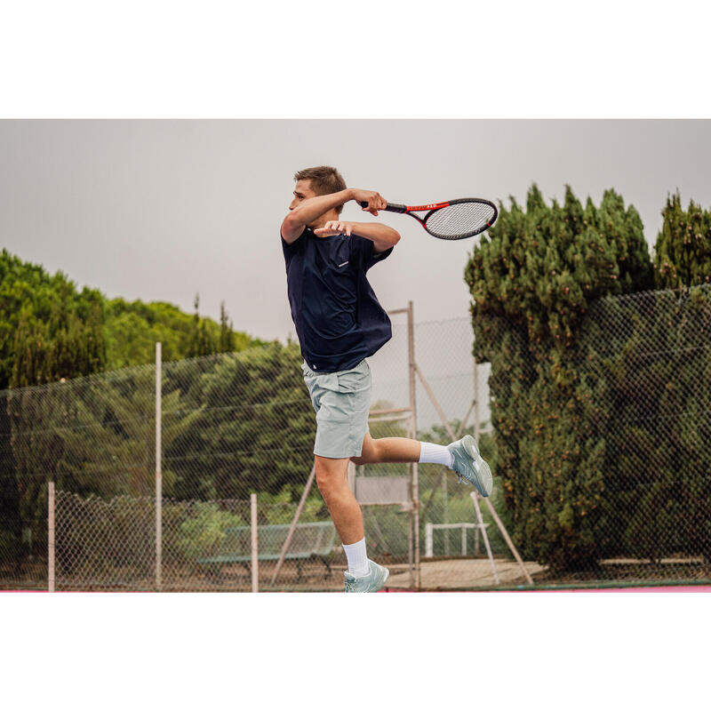 Erkek Tenis Şortu - Yeşil/Gri - Artengo Dry