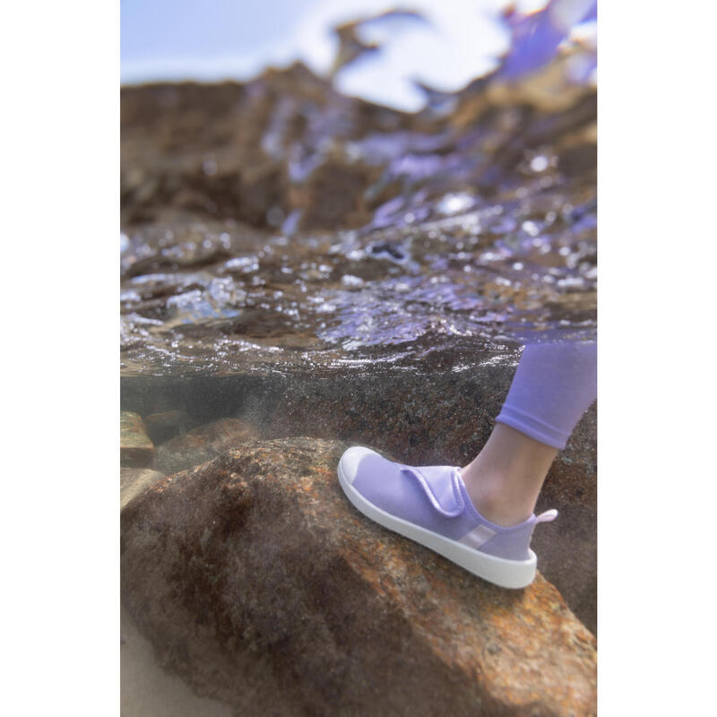 Chaussures aquatiques avec scratch Enfant - Aquashoes 120 - Violet
