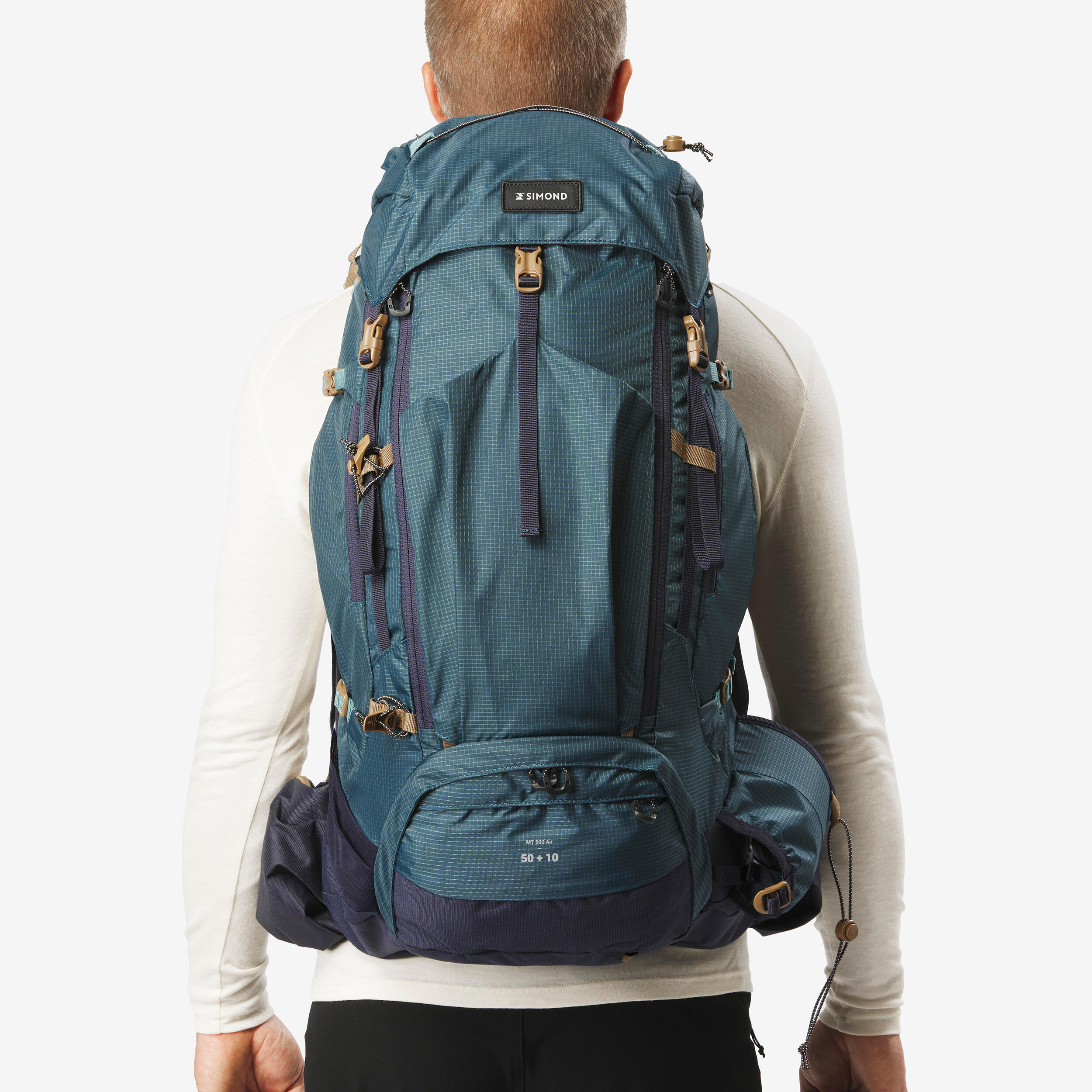 Sac à dos de longue randonnée homme 50 + 10 L, MT 500 Air - SIMOND