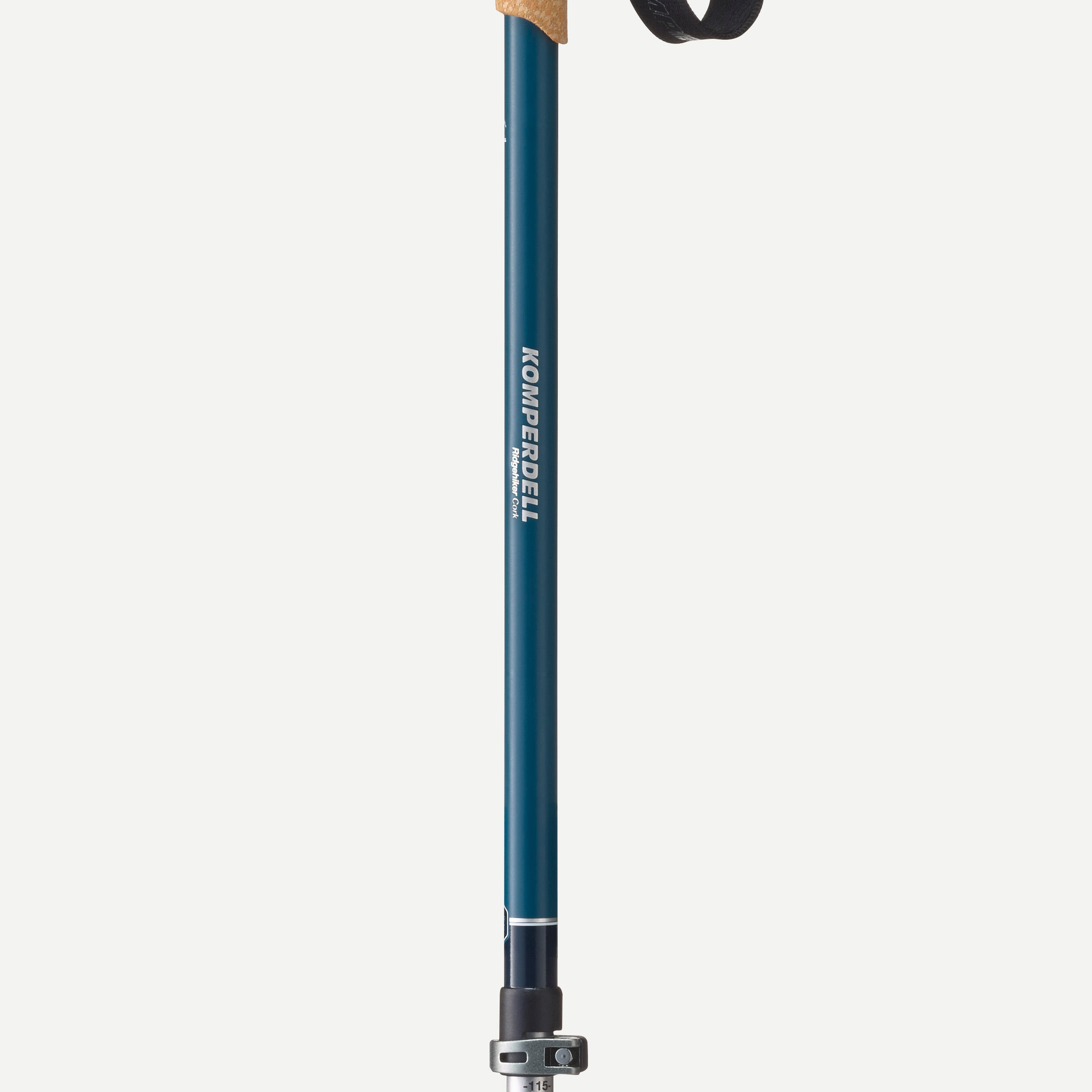 Wandelstok met kurk greep Ridge Hiker per stuk blauw 4/6