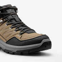 Men's Waterproof Mountain Walking Shoes - MH100 Mid Brown