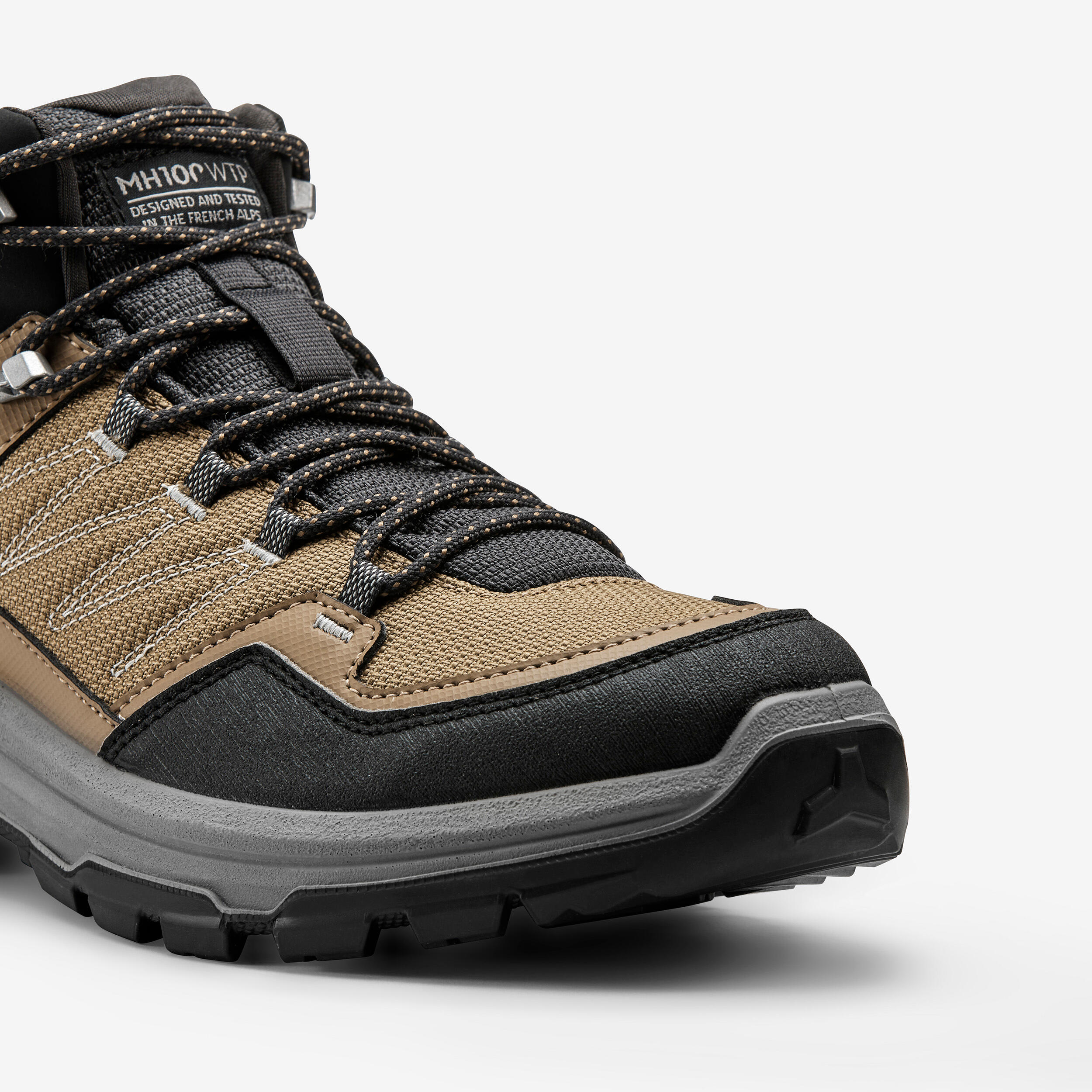 Men's Waterproof Mountain Walking Shoes - MH100 Mid Brown 5/5