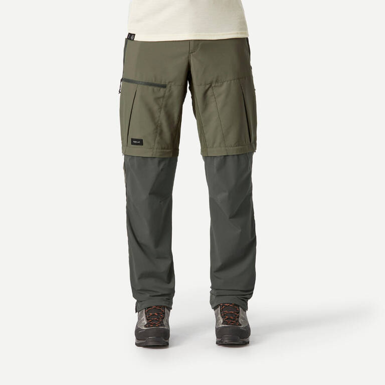 Men's 2-in-1 adjustable and robust hiking trousers – MT500