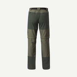 Men's 2-in-1 adjustable and durable hiking trousers – MT500 