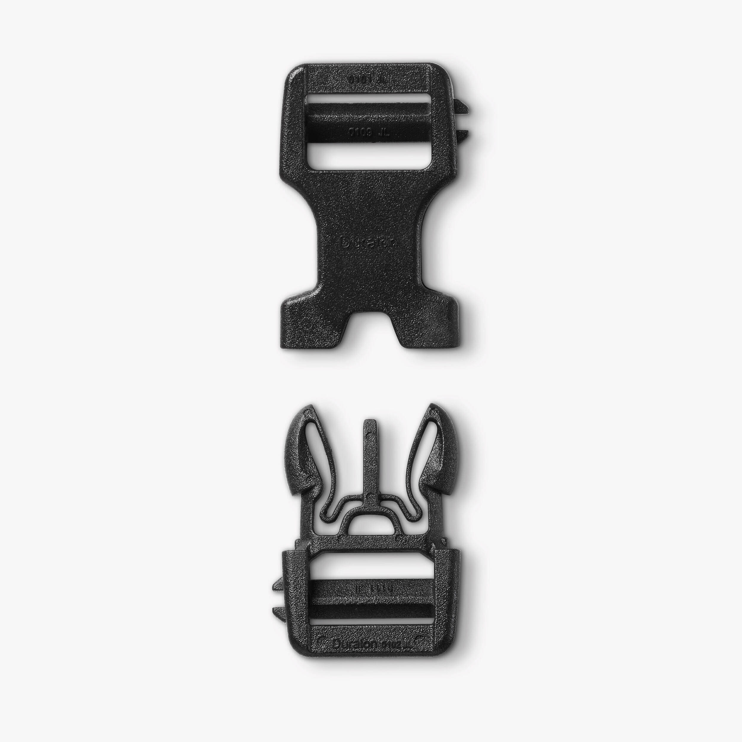 Double pin lock backpack fastening buckle, 15 mm -  5